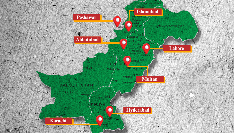 pakistan map